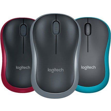 Logitech M185 Wireless Mouse - Black